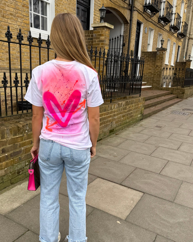 Arrow Heart Spray Painted T-shirt Kids