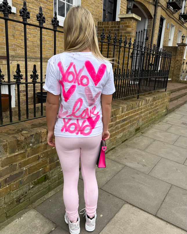 XOXO Spray Painted T-shirt & Leggings Adults