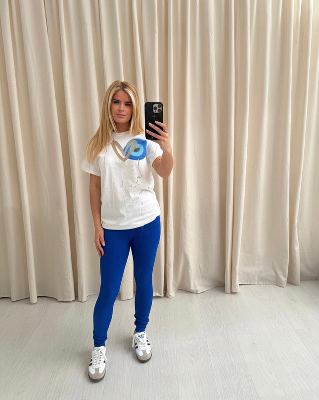 11:11 Gold Heart Spray Painted T-shirt & Leggings Adults