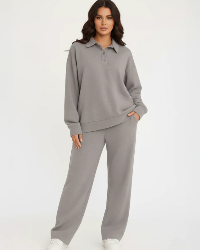 RUGBY TOP AND TROUSER SET DOVE GREY