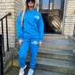 Miss Runway Edit 1 Oversized Sweatshirt Tracksuit Bright Blue