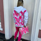 All The Pink Hearts Hoodie And Legging Set