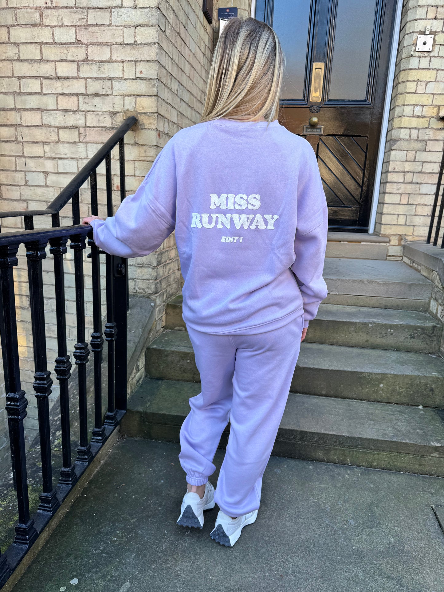 Miss Runway Edit 1 Oversized Sweatshirt Tracksuit Lilac