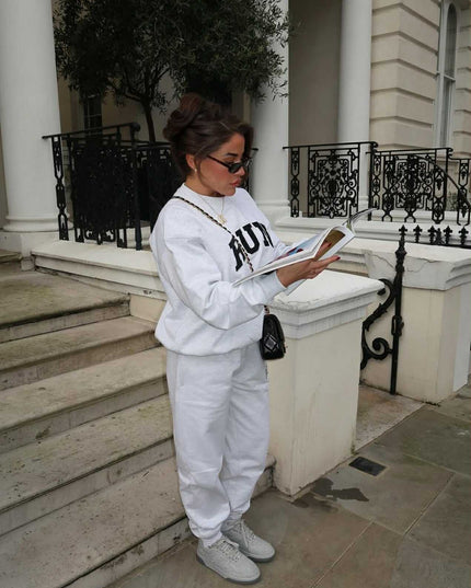Ash Grey Run Appliqué Sweatshirt
