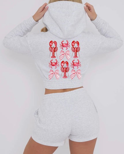 Lobster Bow Printed Short Set
