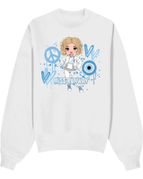 Doll 1 White Sweatshirt / Age 5/6