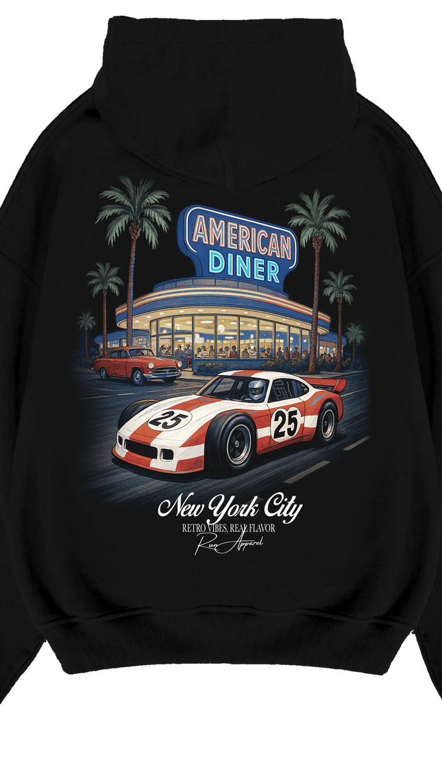 New York American Diner Hoodie Juniors – kids' hoodie by Miss Runway