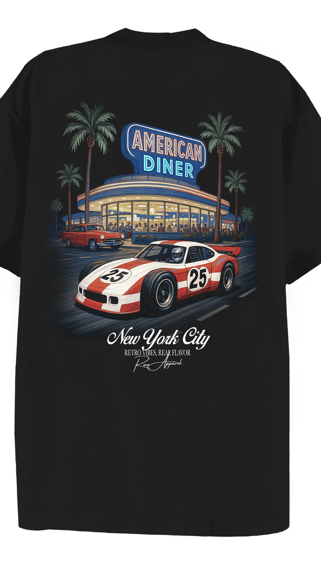 New York American Diner T-shirt – men's t-shirt by Miss Runway