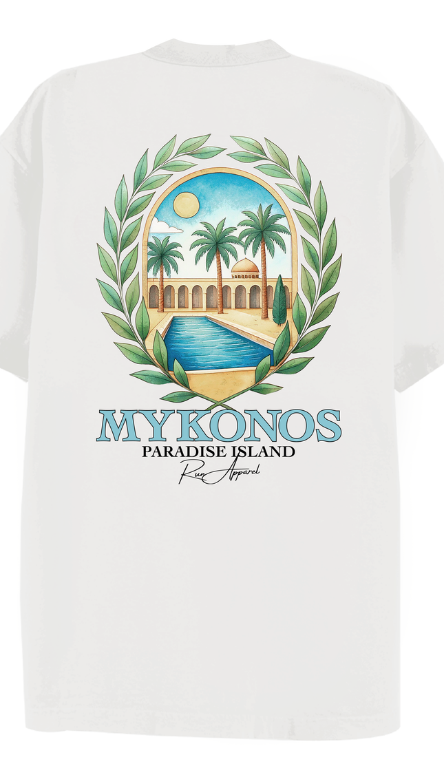Mykonos Paradise Island T-shirt – unisex t-shirt by Miss Runway