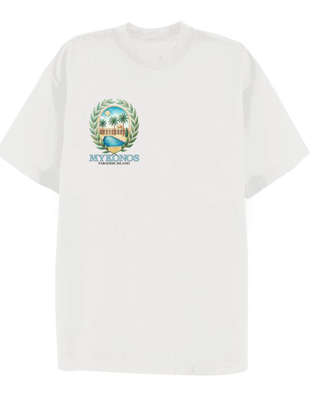 Mykonos Paradise Island T-shirt Adult