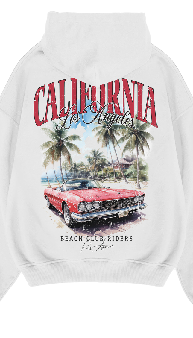 California Beach Club Riders Hoodie – men's printed hoodie by Miss Runway