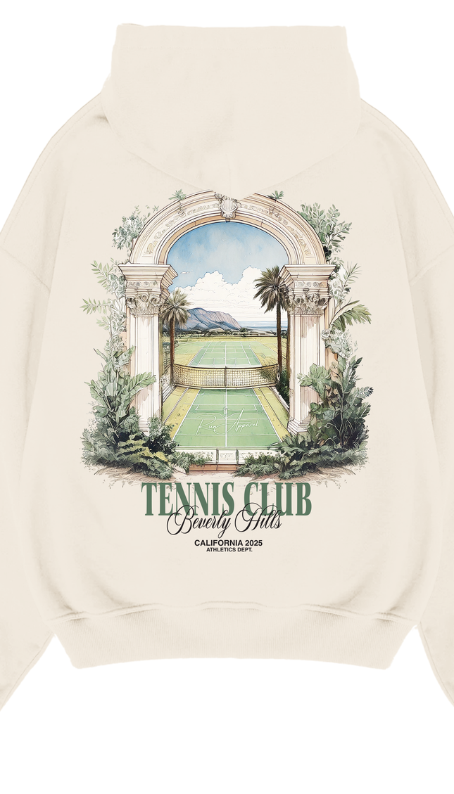 Beverly Hills California Tennis Club Hoodie – unisex printed hoodie by Miss Runway