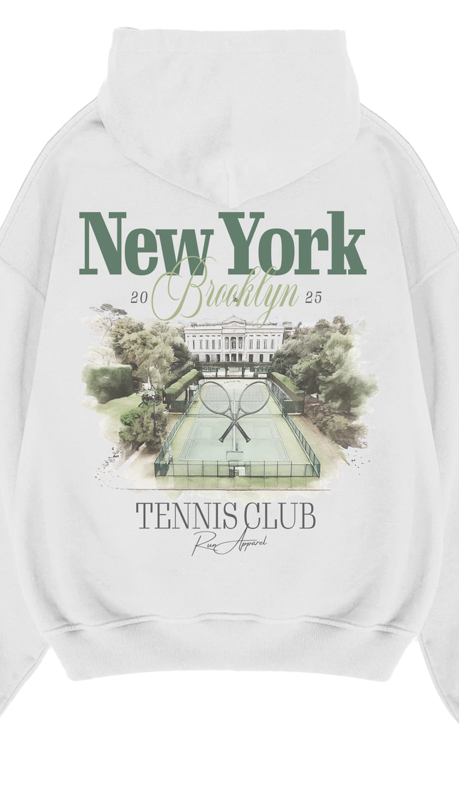 Brooklyn Tennis Club Hoodie – unisex printed hoodie by Miss Runway
