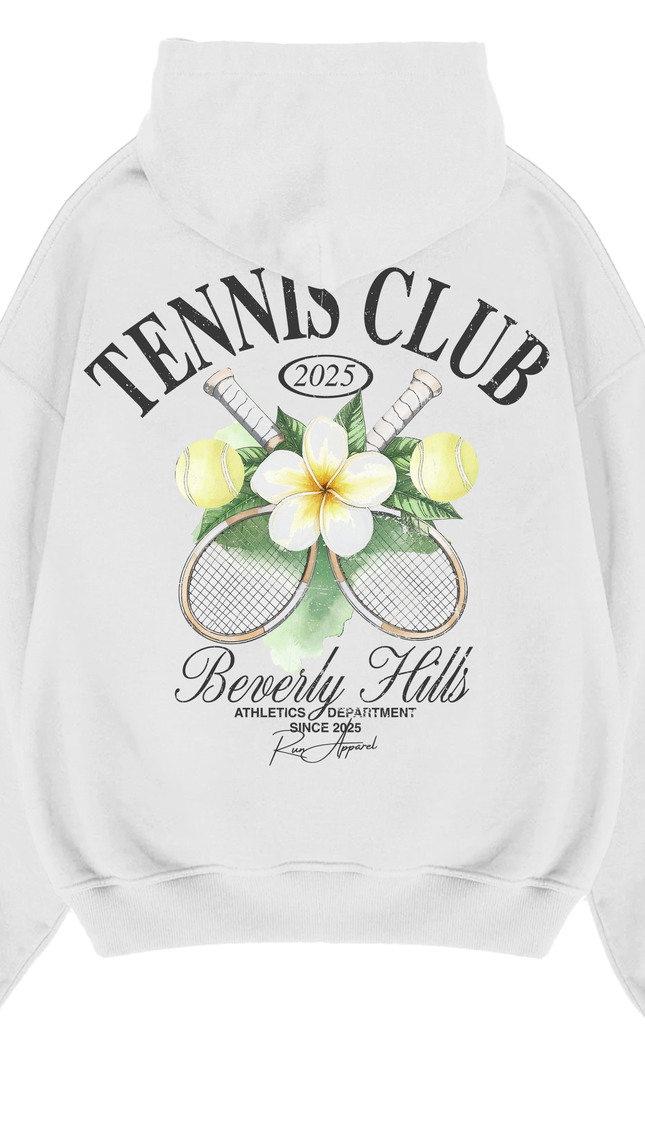Tennis Club Beverly Hills Hoodie – unisex printed hoodie by Miss Runway
