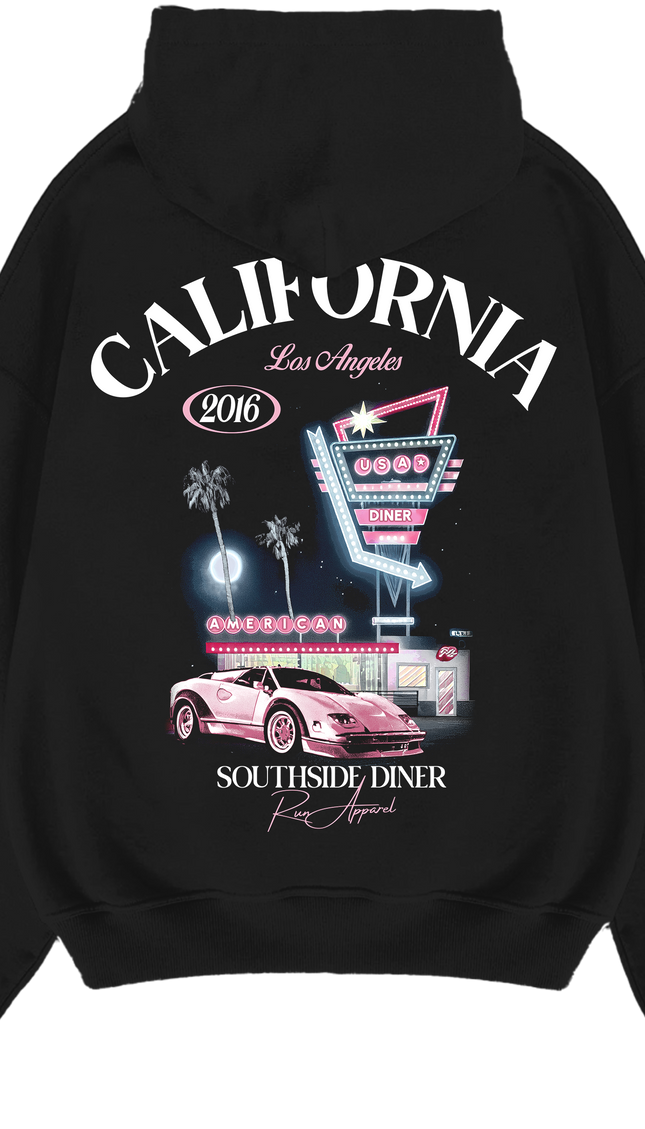Southside Diner Hoodie – unisex printed hoodie by Miss Runway