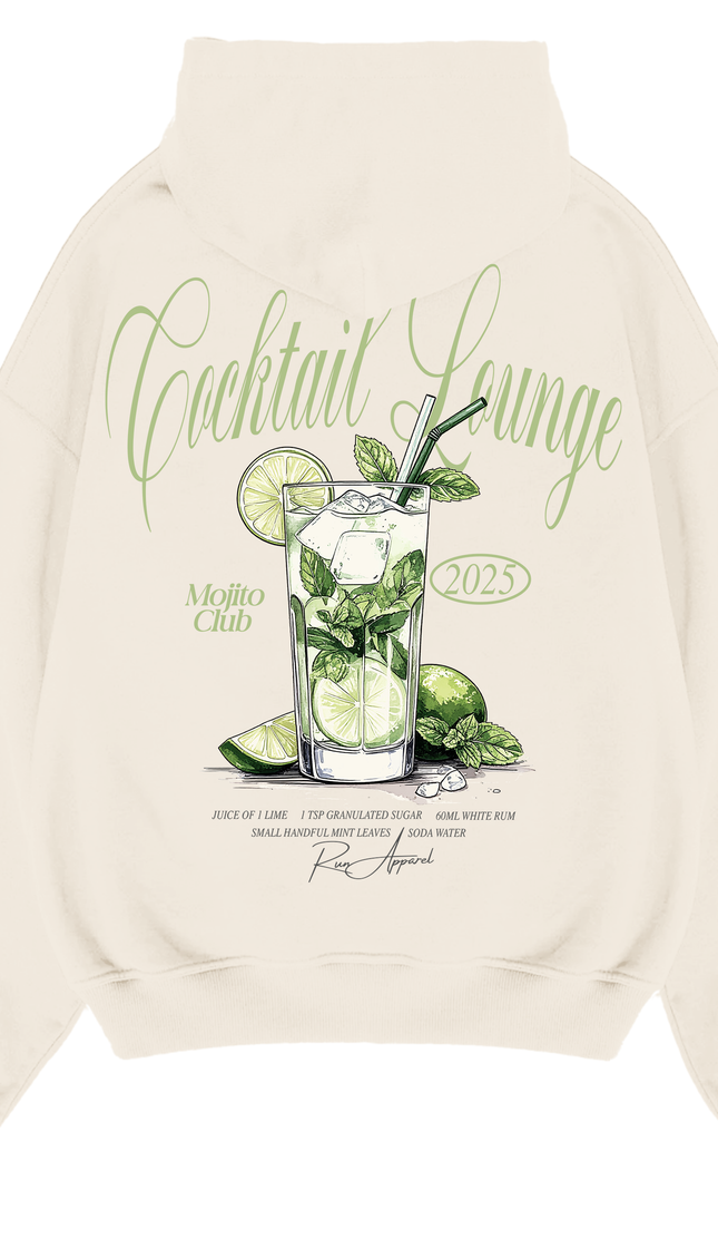 Cocktail Lounge Hoodie – unisex printed hoodie by Miss Runway