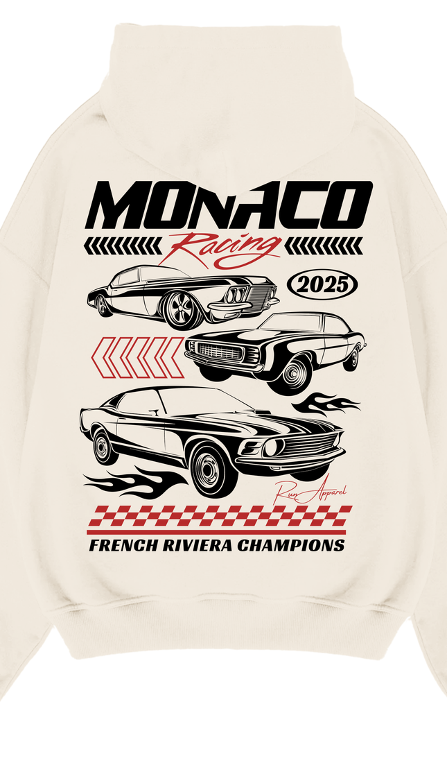 Monaco Racing Hoodie – men's printed hoodie by Miss Runway