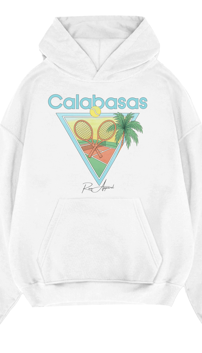 Calabasas Tennis Hoodie – unisex printed hoodie by Miss Runway