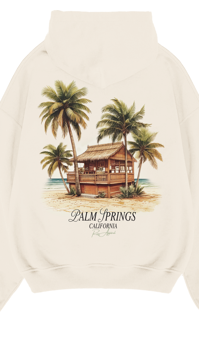 Palm Springs Hoodie – unisex printed hoodie by Miss Runway