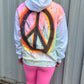 Neon Peace Spray Hoodie And Legging Set