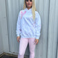 Pink Heart Hoodie And Legging Set