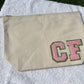 PERSONALISED PATCH CANVAS ACCESSORY BAG LARGE