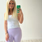 Lilac Ribbed Leggings