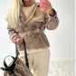 Cropped Trench Coat Taupe