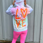 Neon Love Hoodie And Legging Set