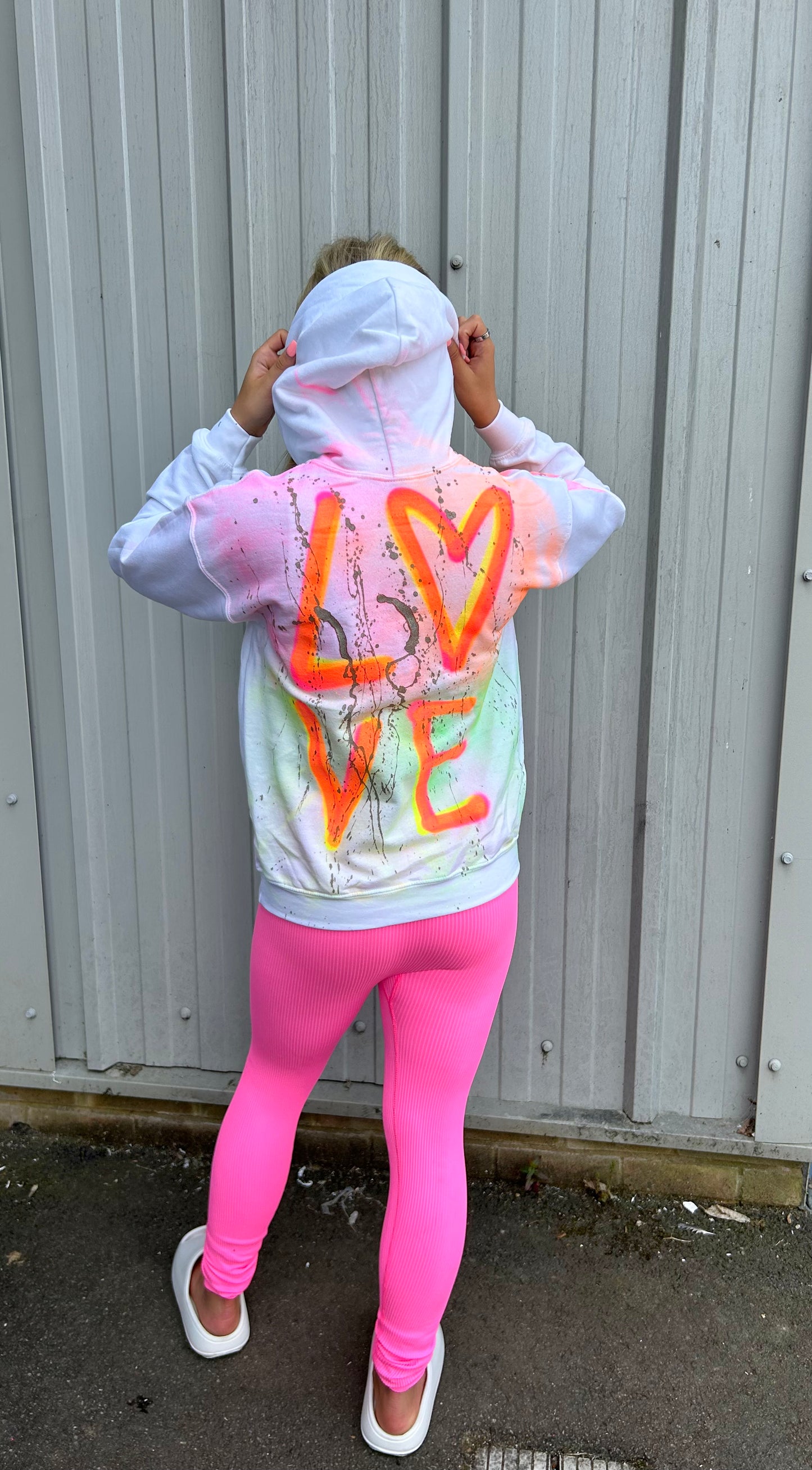 Neon Love Hoodie And Legging Set