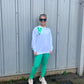 Green Heart Sweatshirt And Legging Set