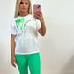 Green Heart T-Shirt And Legging Set