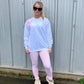 Pink Heart Sweatshirt And Legging Set