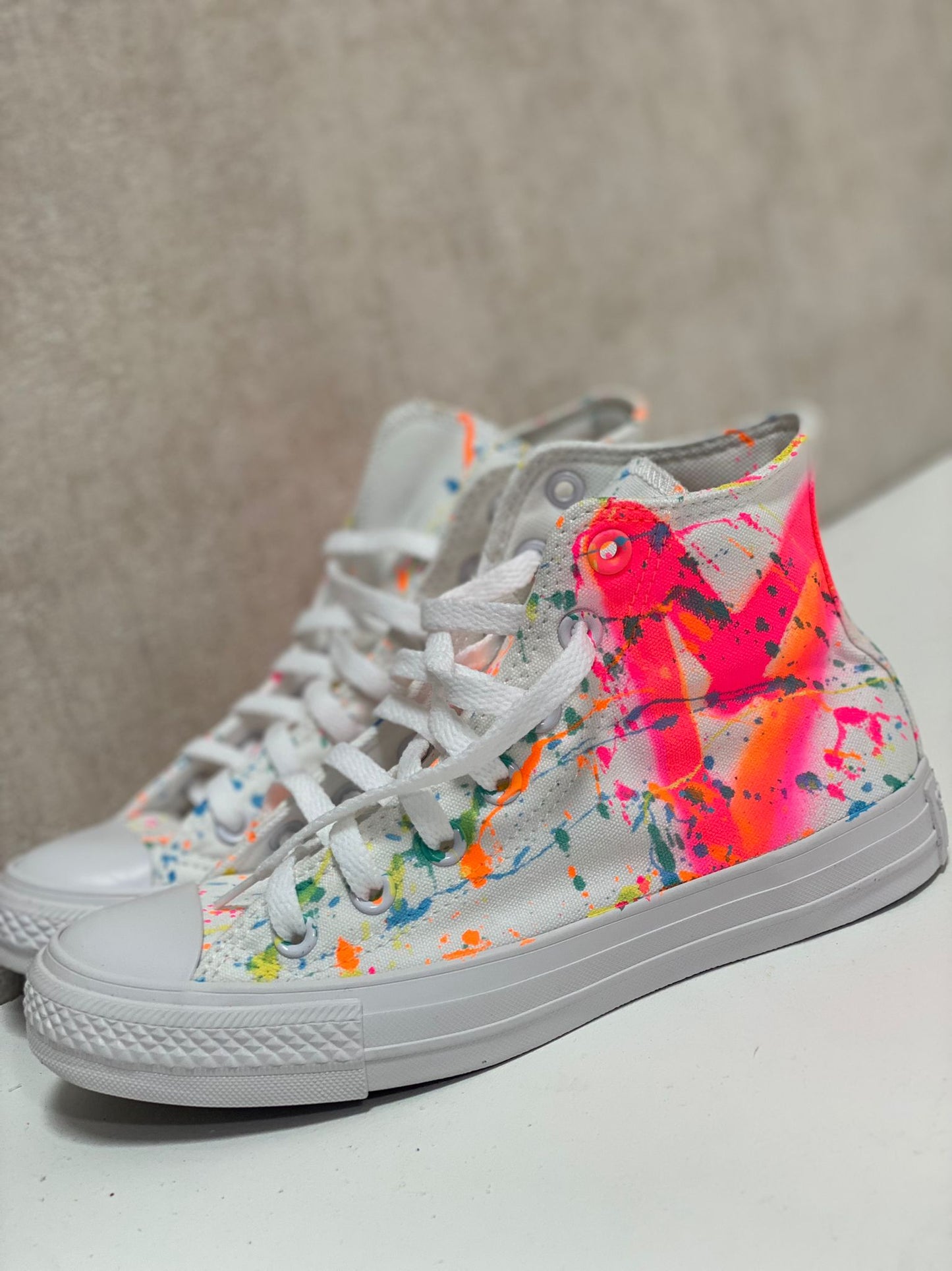 Spray Painted Converse High Tops