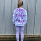 Lilac Heart Sweatshirt And Legging Set