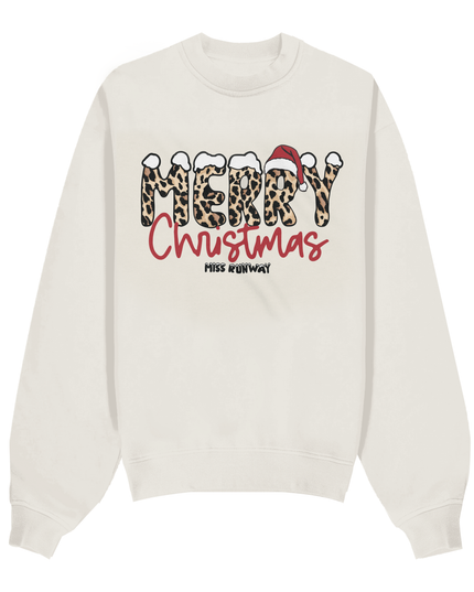 Leopard Print Merry Christmas Sweatshirt