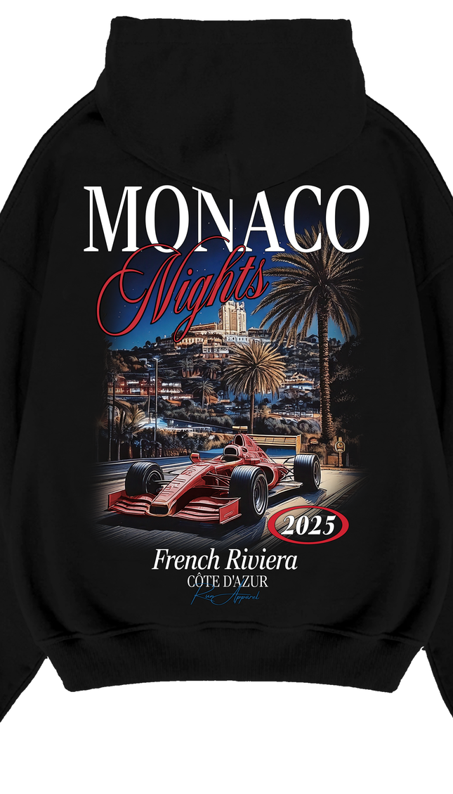 Monaco Nights Hoodie – men's printed hoodie by Miss Runway
