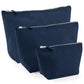 Set Of 3 Canvas Accessory Bags