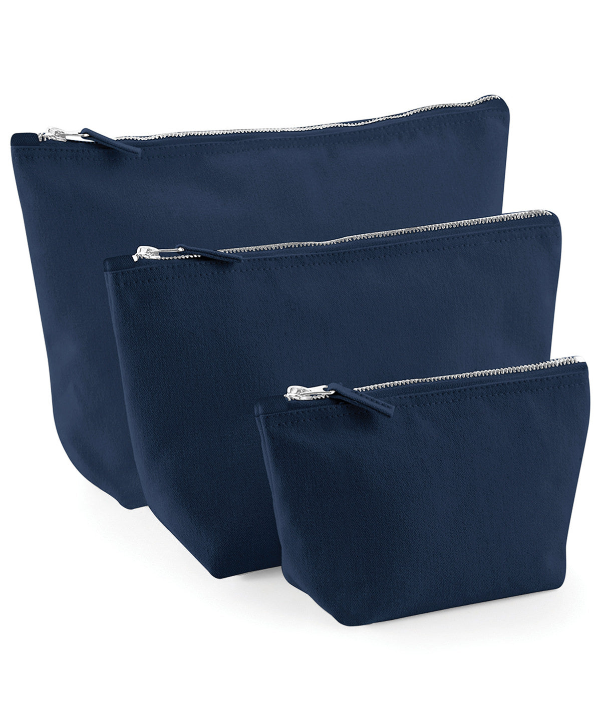 Set Of 3 Canvas Accessory Bags