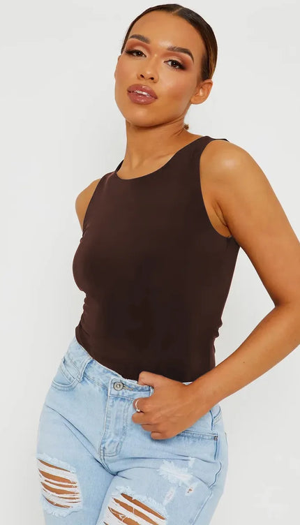 Basic Bodysuit Chocolate